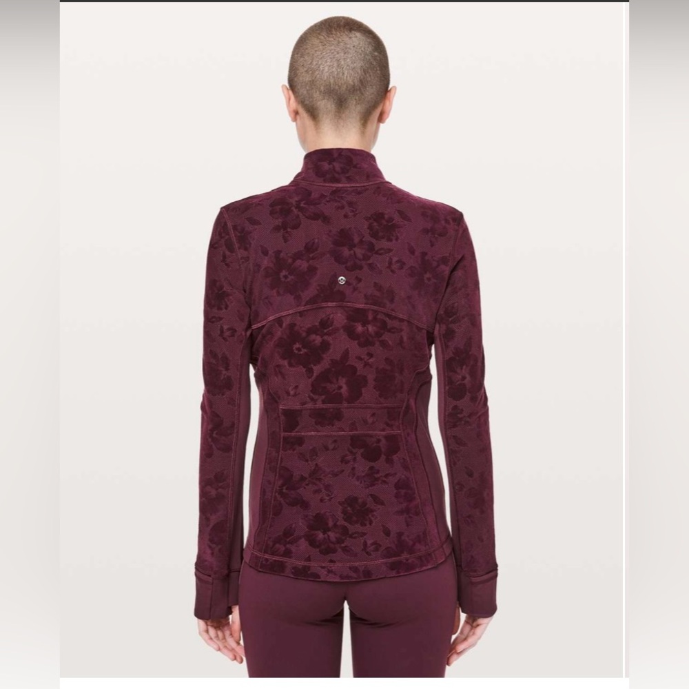 EUC-Lululemon Define Jacket Floral Flocked- Dark Adobe Style: W4ATHS